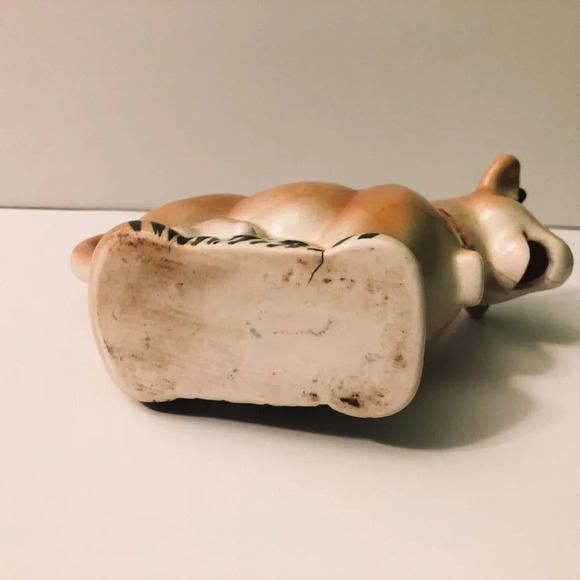 Vintage McMaster Pottery Cow Creamer Canada 7  Inch Long Flaws - Picture 11 of 16